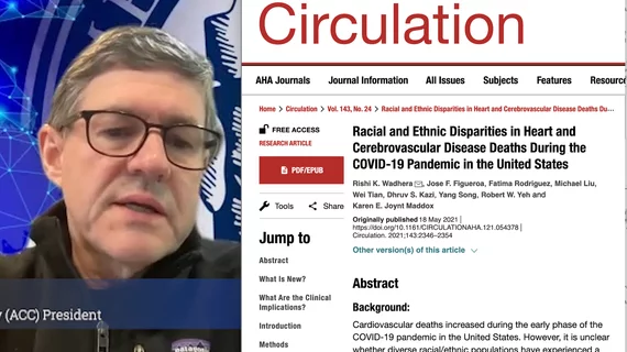 American College of Cardiology (ACC) President Edward T. A. Fry, MD, FACC, an interventional and general cardiologist at Ascension St. Vincent Hospital in Indianapolis, and chair of the Ascension National Cardiovascular Service Line, discusses healthcare disparities that became very pronounced during the COVID-19 pandemic. He said this is an issue that was really brought to the forefront during the pandemic and it was clear outcomes with minorities were impacted by their ability to pay, access to care.