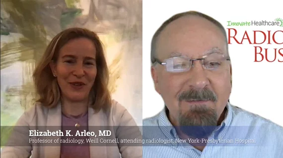 Interview with Elizabeth K. Arleo, MD, and Radiology Business Editor Dave Pearson on American College of Radiology, ACR, new family medical leave resolution.