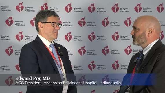ACC President Ed Fry, MD, an interventional and general cardiologist at Ascension St. Vincent Hospital in Indianapolis, Indiana, and chair of the Ascension National Cardiovascular Service Line, says Medicare cuts for 2023 are a tipping point that need to be a call to action across medicine. #AHA22 #ACC
