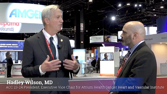 Incoming 2023-2024 American College of Cardiology (ACC) president Hadley Wilson, MD, shares insights on how to create health equity through both ACC programs and hospital grassroots community outreach programs. He outlines four programs his heart hospital is piloting in its community in Charlotte, North Carolina. 