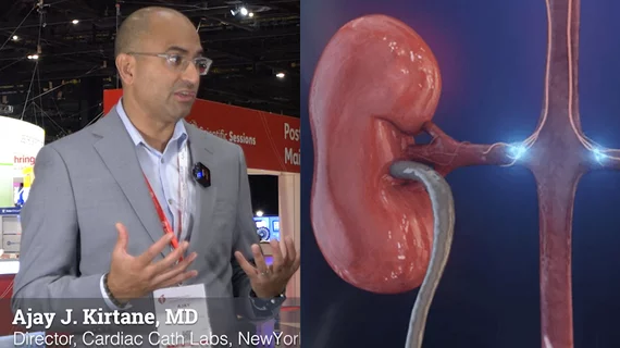 Ajay J. Kirtane, MD, director of the cardiac catheterization laboratories and professor of medicine at NewYork-Presbyterian/Columbia University Irving Medical Center, explains the current trial data on catheter renal denervation to treat drug-resistant hypertension at AHA 2022. 