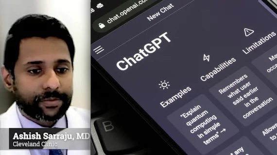 A team of cardiologists from Cleveland Clinic and Stanford University recently tested ChatGPT, the popular artificial intelligence (AI) model, to see if it could accurately answer questions about preventive cardiology and cardiovascular disease. The model performed well, only missing a handful of questions, and the researchers concluded that ChatGPT showed considerable potential. Cleveland Clinic cardiologist Ashish Sarraju, MD, was the lead author of that study. #ChartGPT
