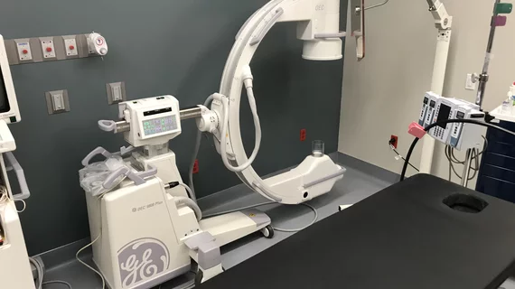 An outpatient EP lab at a Banner Health ambulatory surgical center (ASC) in Sun City, Arizona. The lab performs low-acuity, routine procedures so the main hospital EP lab can concentrate of more complex cases. Photo by Dave Fornell.