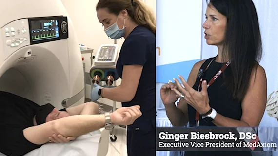 Video interviuew with Ginger Biesbrock, DSc, PA-C, FACC, executive vice president of MedAxiom, on the "Financial Impact of Cardiac CT to the Cardiovascular Service Line" report at SCCT 2023. #SCCT #YesCCT #Medaxiom 