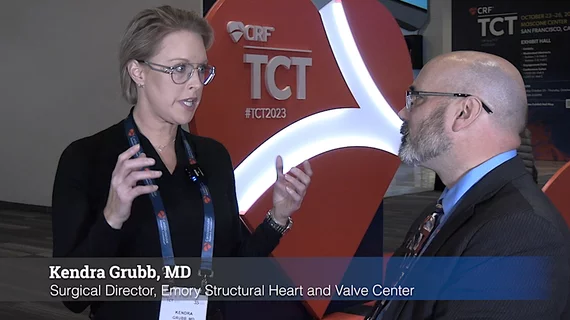 Kendra Grubb discusses TAVR vs SAVR and the most recent data to explain choices with patients.