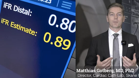 Matthias Götberg discusses iFR vs. FFR from the National SWEDEHEART Quality Registry at #TCT2023. #iFR