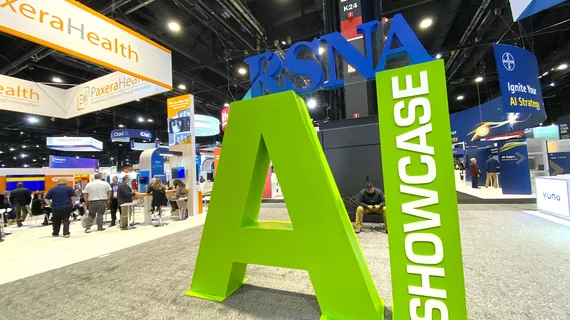 Entry way to the RSNA artificial intelligence showcase. Photo by Dave Fornell. #RSNA #RSNA23 #RSNA2023 orthopedic imaging
