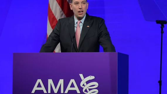 Drawing inspiration from the World War II “Why We Fight” campaign that rallied support for the U.S. war effort, American Medical Association (AMA) President Jesse M. Ehrenfeld, MD, MPH, drew comparisons with the uphill battles physicians are facing today with dwindling reimbursements, physicians shortages, burnout and administrative fights against prior authorization burdens and attempts to preserve access to telehealth. #AMA #AMAHOD24 #AMAHOD2024 #HOD #HOD24 #HOD2024