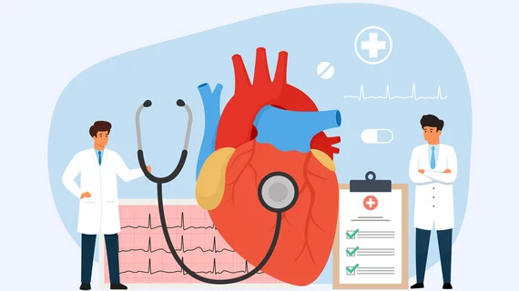 cardiologists evaluating the human heart to provide a treatment strategy