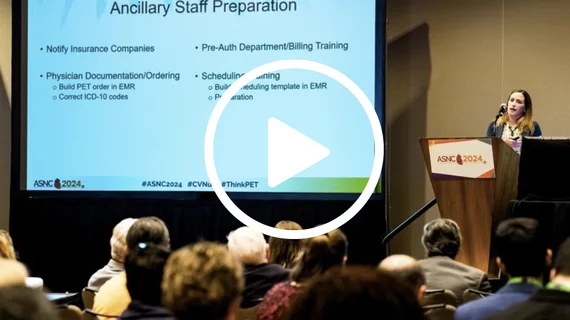 Erin R. Stevens, CNMT, NCT, director of nuclear medicine at Oregon Heart Center, said training physicians for what is needed in cardiac PET documentation is key for preventing issues with prior authorizations. ASNC photo
