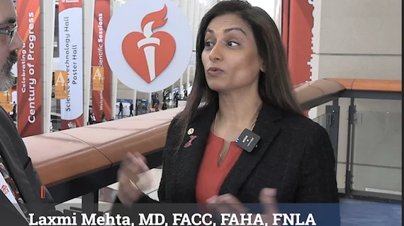 Laxmi Mehta explaining statins are no longer contraindicated for pregnant women