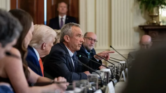 Trump and Robert F. Kennedy Jr., secretary of health and human services (HHS). White House press photo 