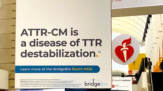 Cardiac amyloidosis ATTR-CM drug promotion at the 2024 American Heart Association meeting.