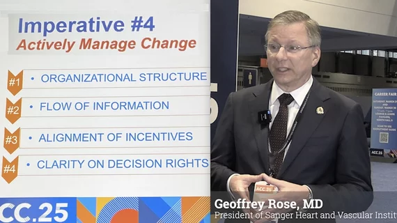 Geoffrey Rose, MD, president of Sanger Heart and Vascular Institute, discusses how to manage a sustainable cardiology practice in the coming decade and what challenges are involved.
