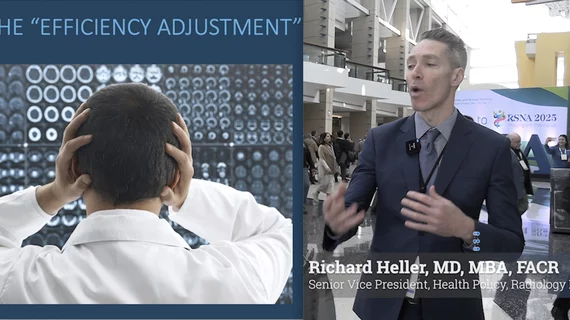 Richard Heller, MD, MBA, FACR, senior vice president of health policy at Radiology Partners, and involved in policy advocacy with the American College of Radiology (ACR) and the Radiological Society of North America (RSNA), explains the key policy issues impacting radiology, including the CMS efficiency cuts and unfair policies by Anthem insurance.