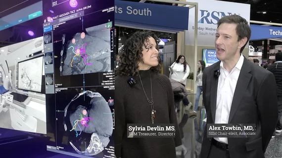 Alex Towbin, MD, FAAP, FACR, FSIIM, Society for Imaging Informatics (SIIM) chair-elect, associate chief medical information officer, Department of Radiology at Cincinnati Children's Hospital, and Sylvia Devlin MS, RT, CIIP, FSIIM, SIIM treasurer and director of customer success imaging informatics, Radiology Partners, explain the big IT trends they saw across the vendors at RSNA 2025.