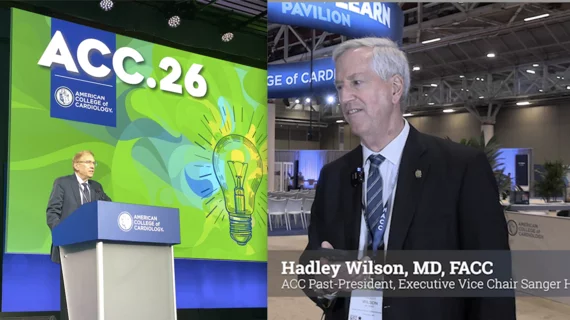  Former American College of Cardiology president Hadley Wilson, MD, FACC, executive vice chair of Atrium Health's Sanger Heart and Vascular Institute, shared his thoughts on what he saw as the key studies in the above video interview with Cardiovascular Business. He covered numerous trials in more detail in the video. #ACC26 #ACC