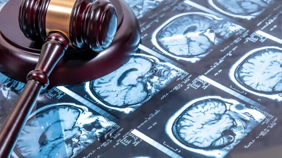 court brain scan legal gavel lawsuit malpractice judge