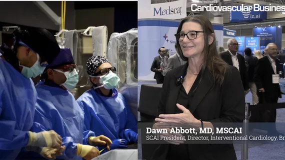 The Society for Cardiovascular Angiography and Interventions (SCAI) is entering a new chapter as Dawn Abbott, MD, MSCAI, who assumeed the presidency this week with a focus on strengthening the future of interventional cardiology through workforce development, expanded training pathways and continued efforts to broaden inclusion in the specialty. #SCAI2026 #SCAI26