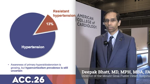 Deepak Bhatt discusses the MOMENTUM STUDY and the prevalence of hypercortisolism hypertension. #ACC #ACC26