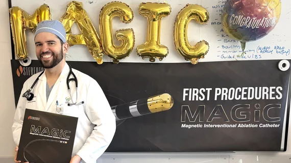 Nathan McConkey, DO, MPH, an electrophysiologist with Oregon Health & Science University (OHSU), made history when he used the Magic Magnetic Interventional Ablation Catheter.