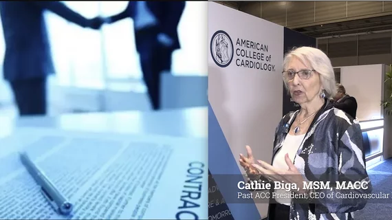 Cathie Biga, MSM, MACC, past president of the American College of Cardiology (ACC) and president/CEO of Cardiovascular Management of Illinois, explains some of the key consideration and strategic questions cardiologists should ask before signing a contract.