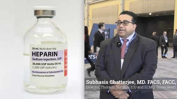 Subhasis Chatterjee, MD. FACS, FACC, FCCP, Associate Professor of Surgery, Director Thoracic Surgical ICU and ECMO Program, Texas Heart Institute at CHI Baylor St. Lukes, explains the new 2026 expert consensus on heparin induced thrombocytopenia (HIT) released at the American Association for Thoracic Surgery (AATS) 2026 annual meeting. #AATS #AATS2026 #AATS26
