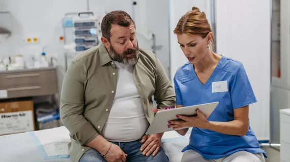 doctor obese patient