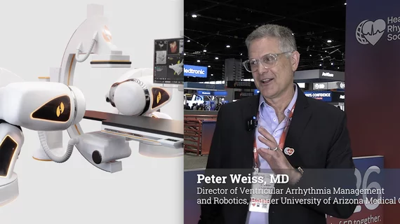Peter Weiss, MD, director of ventricular arrhythmia Management and Robotics, Banner University of Arizona Medical Center, Phoenix, explains the evolution of electrophysiology (EP) robotics, and the movement toward remote procedures, outpatient procedures in ambulatory surgical centers (ASCs) and use of robotic pulsed field ablation (PFA).